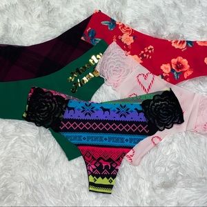 5 pink panties for $25